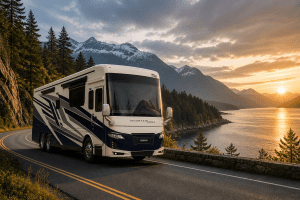 Newmar Mountain Aire Driving BC highways