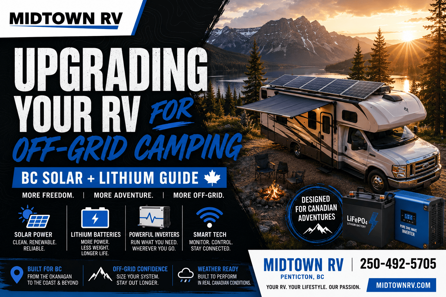 Upgrading your RV for off grid camping
