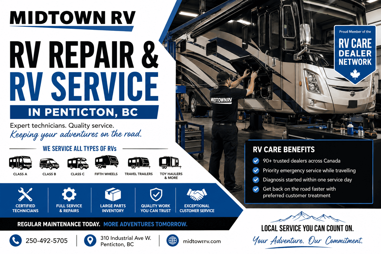 RV Repair & RV Service in Penticton BC